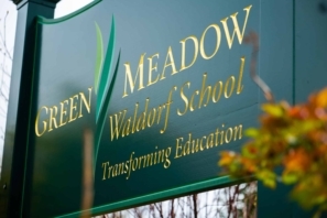 Green Meadow Waldorf School sign.